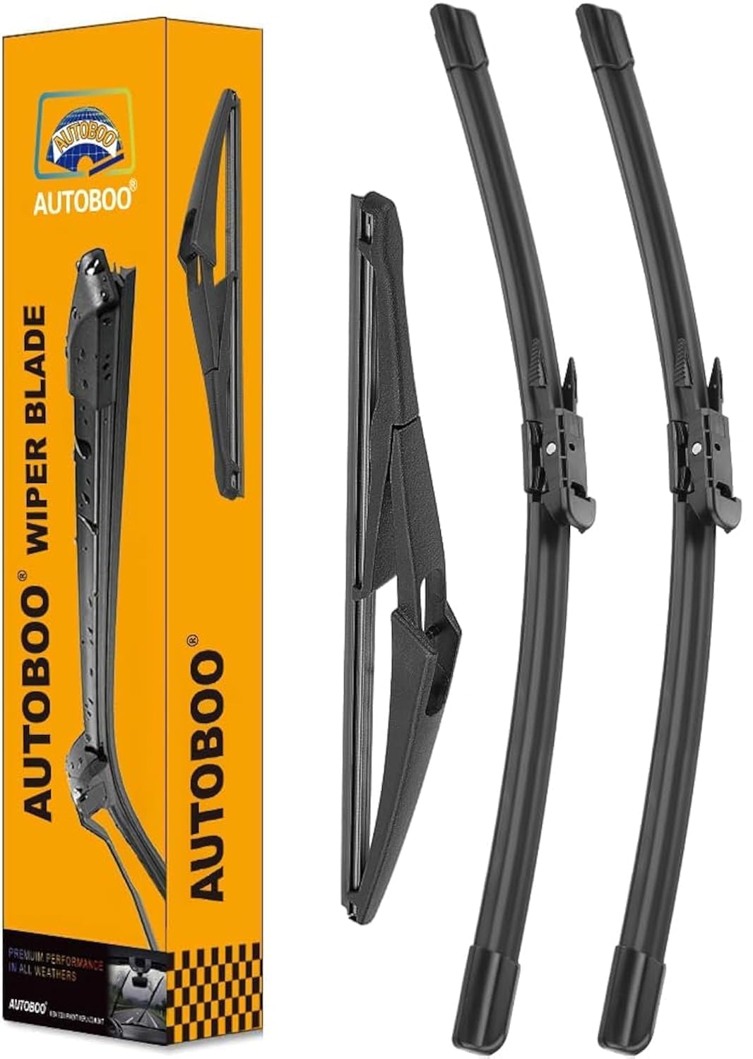Photo 1 of AUTOBOO 28"+21" Windshield Wipers with 12" Rear Wiper Blade Replacement for Mercedes-Benz ML-Class W164 2006-2011 ML320 ML350 ML550 ML63 2005-2012 X164 GL-Class W251 R-Class -Original Factory Quality