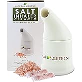 Natural Solution Ceramic Pink, Cleans The Respiratory System Great for Allergy, Asthma Relief, and Other Respiratory Conditions , Salt Inhaler, 1 Count