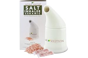 Natural Solution Ceramic Pink, Cleans The Respiratory System Great for Allergy, Asthma Relief, and Other Respiratory Conditions , Salt Inhaler, 1 Count