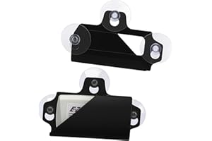 NuBliss EZ Pass Holder for Windshield – Strong 3 Suction Cups Transponder Holder for Car – Fits EZPass Mini & iPass – UV & Water Resistant – Black
