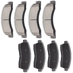 CCIYU D824 D757 8pcs Front & Rear Ceramic Brake
