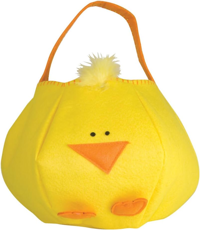 Felt Easter Peep Basket Bucket Bag (Yellow)