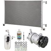 A/C Kit w/AC Compressor Condenser &amp; Drier For Chevy Silverado Avalanche &amp; GMC Sierra GMT800 1999 2000 2001 2002 Replaces Delphi HU6 - BuyAutoParts 60-82423CK New