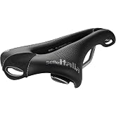 Selle Italia - Max Flite Gel Superflow Road Bike Saddle, Rail TI 316 Tube &Oslash;7, Road Saddle Gran Turismo Fibra-tek, Comfort Gel, Shock Absorber
