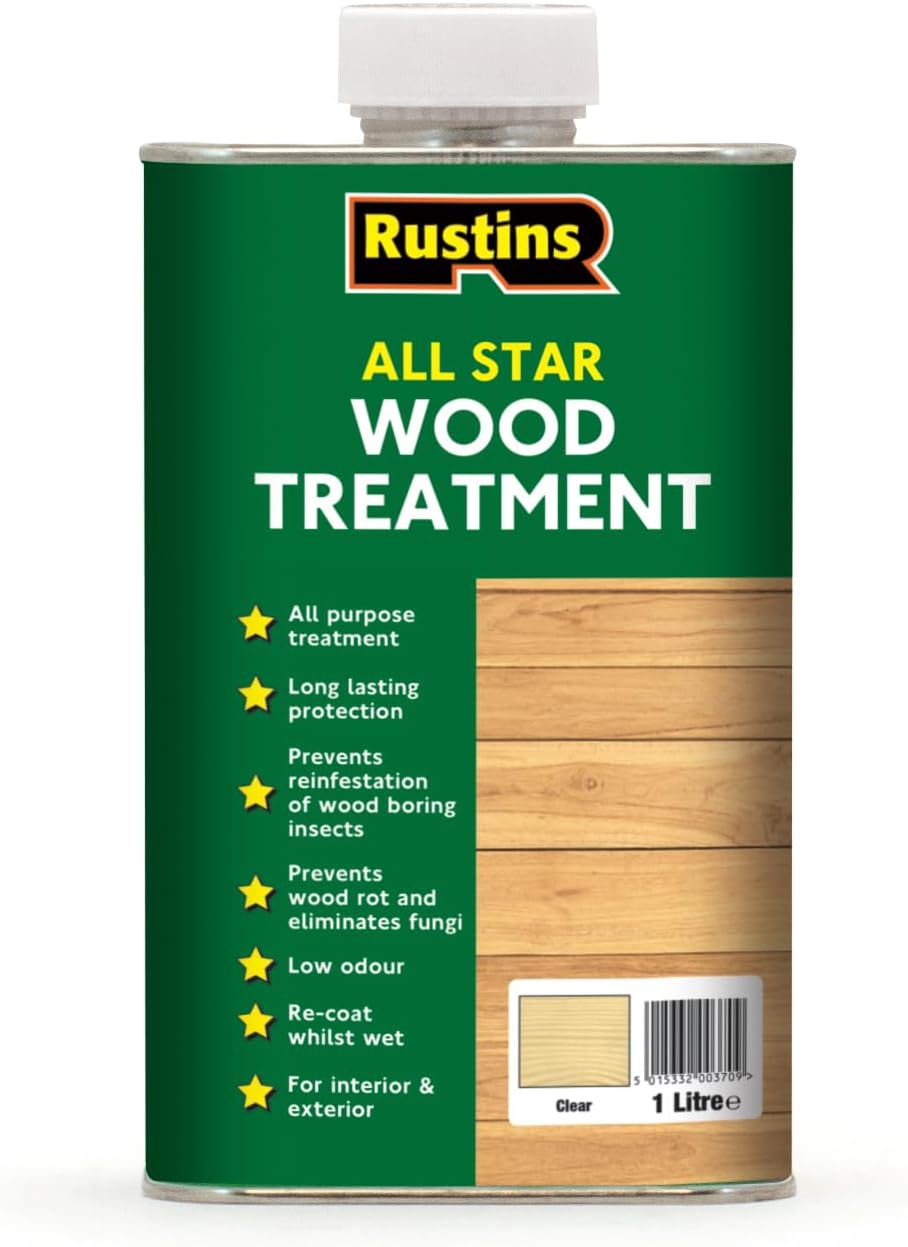 Rustins All Star Wood Treatment 1 Litre All Purpose Protection 1L