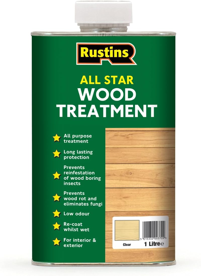 Rustins All Star Wood Treatment 1 Litre All Purpose Protection 1L