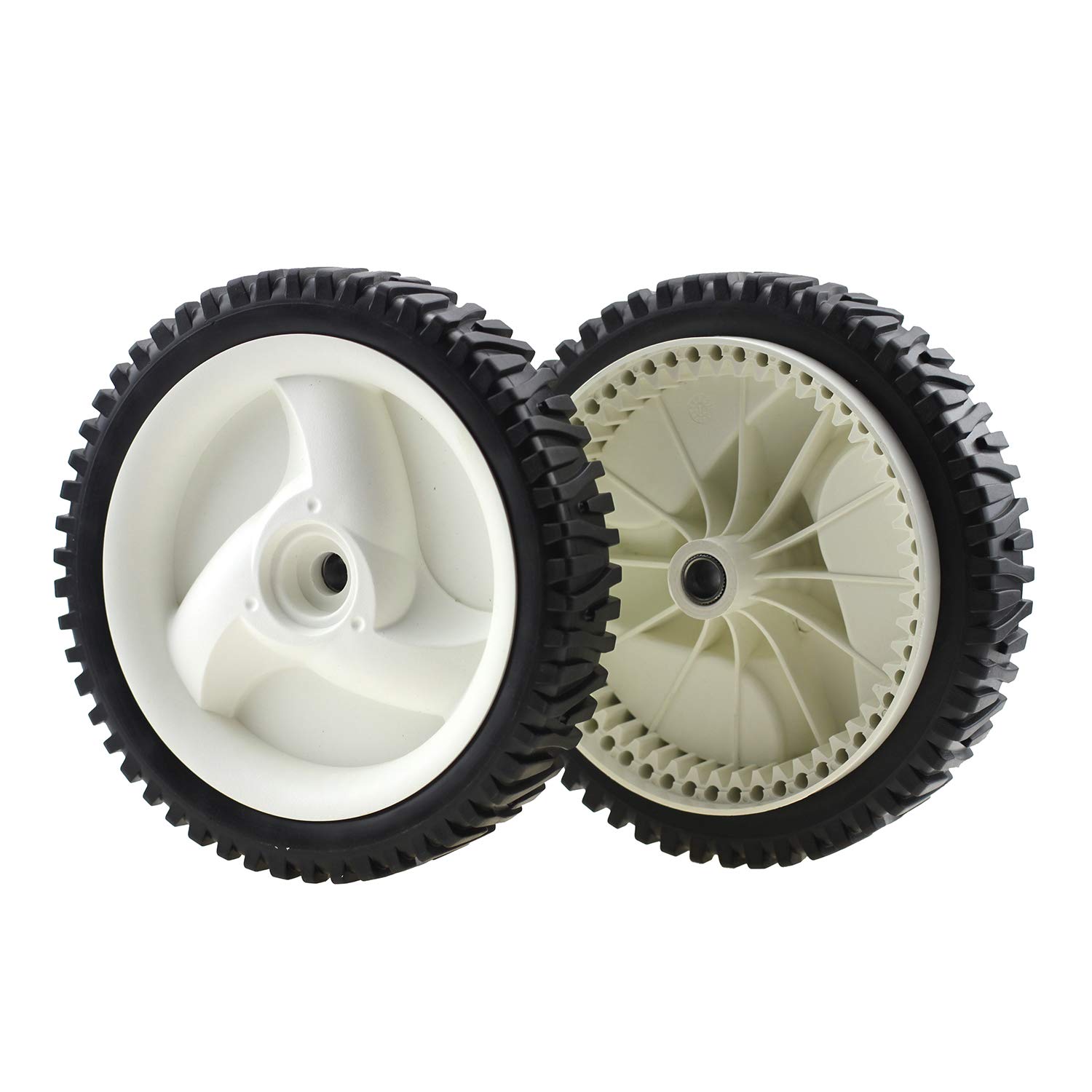 4 PCS 8 Inch Plastic Spoked Wheel, 1/2 Inch Bore Ball