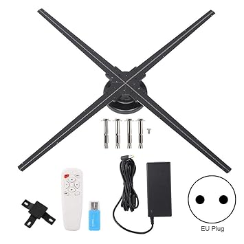 1024 * 1024 HD Proyector holográfico 3D con App, 32GB 28in ...