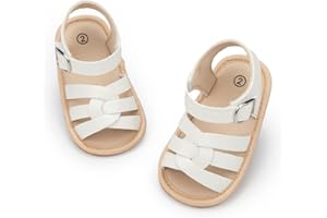 KIDSUN Baby Infant Girls Boys Sandals Non Slip Rubber Sole Summer Beach Outdoor First Walker Crib Shoes