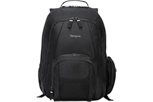 Targus 16 Inch Groove Laptop Backpack, Black - Fits Most Laptops up to 16", Water Resistant Travel Backpack for Business Commuters and Travel (CVR600)