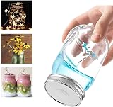 Hniuyun 4 Pack 16 oz Glass Mason Jars with Silver Lids, Regular Mouth view 2