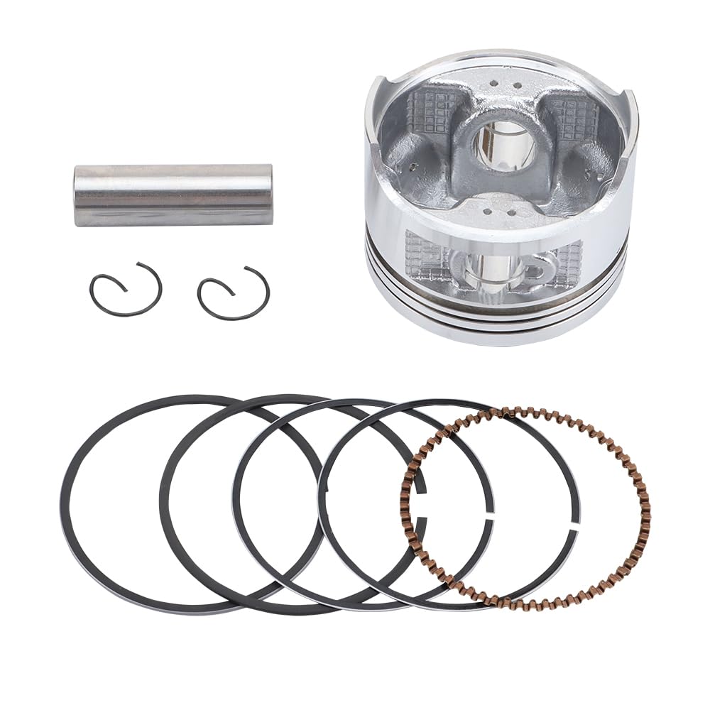 WOOSTAR 63.5mm Piston Ring Kit Replacement for CG200 Vertical Engine ATV 4 Wheeler Scooter Moped Dirt Pit Bike Go Kart