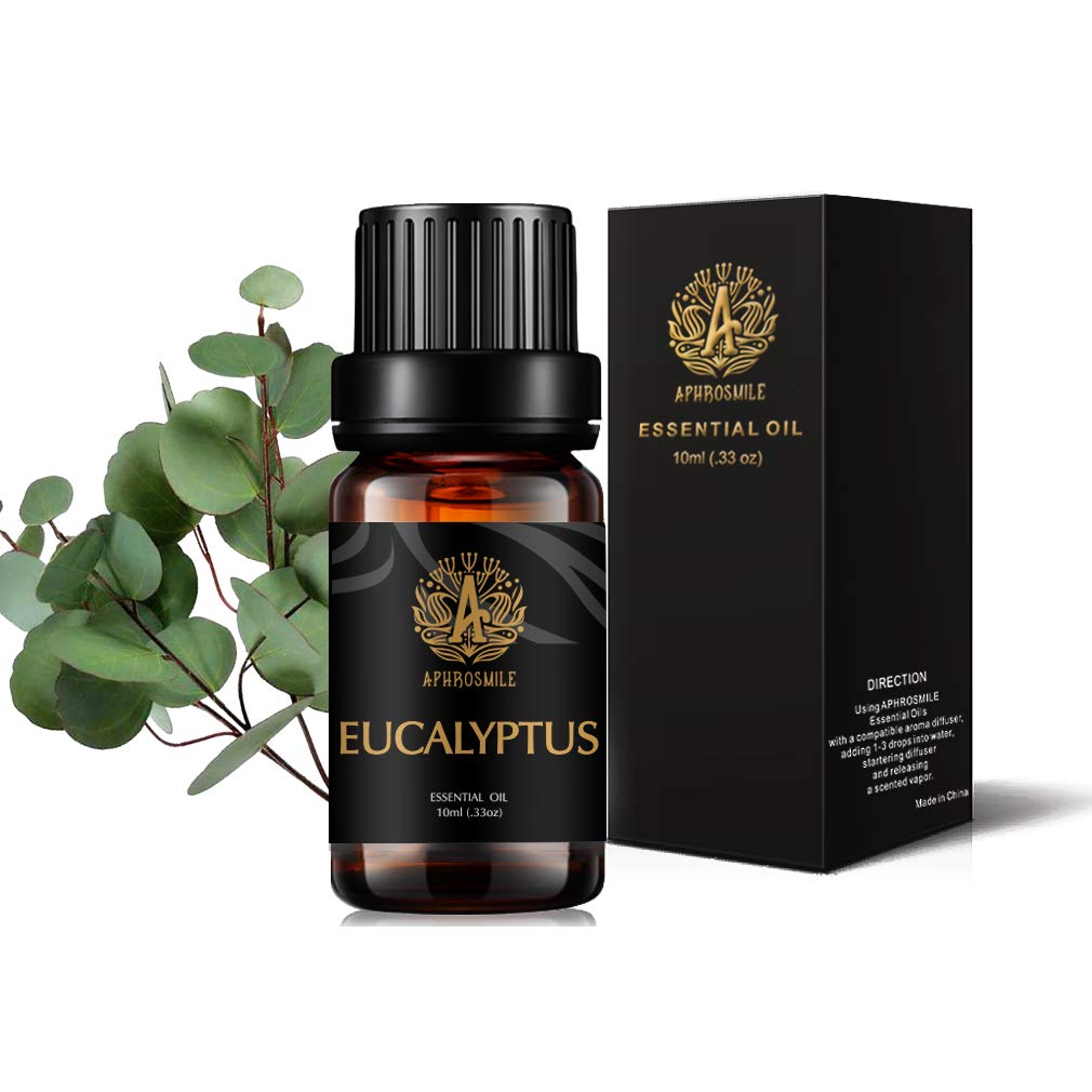 Aromatherapy Essential Oil Eucalyptus, 100% Pure & Therapeutic Grade Eucalyptus Essential Oils Scent, 10ml Eucalyptus Aromatherapy Essential Oils Fragrance Oils for Diffuser, Humidifier, Massage
