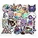 Homyu Stickers Pack 42-Pcs Bumper Decals of Graffiti Vinyl Starry Sky for Laptops Cars Motorcycle Portable Luggages Ipad Waterproof Sunlight-Proof