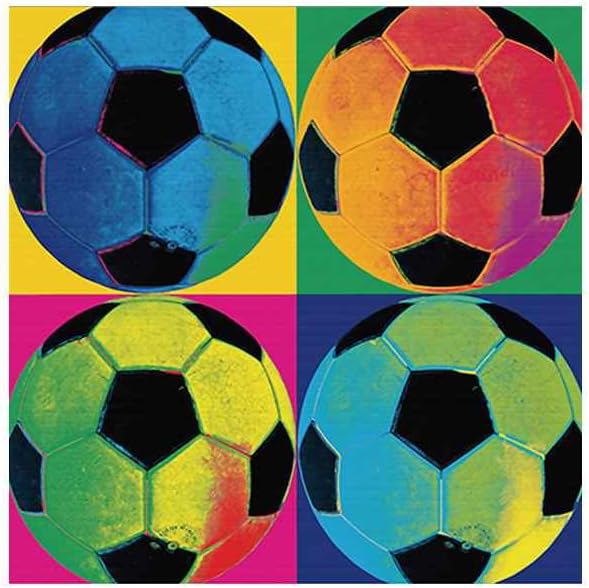 Idyandyans Colorful Football Soccer Oil Paintings Canvas Art Wall Oil