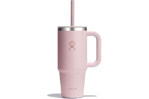 Hydro Flask 24 Oz All Around Stainless Steel Travel Tumbler with Leak Resistant Flexible Straw Press-in Lid, Trillium