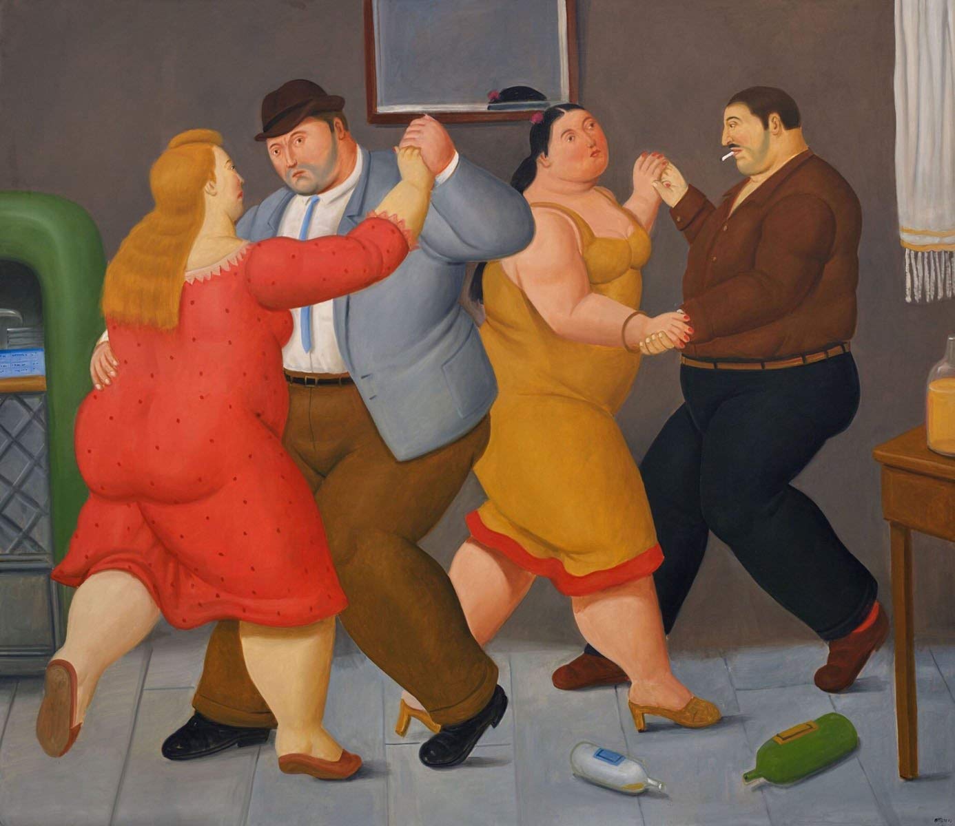 Get Custom Art - Fernando Botero, Dancers - Poster