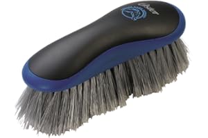 Oster Equine Care Series Horse Grooming Brush, Stiff Bristle, Blue (078399-100-001)