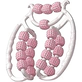 WRUIOY Leg Massager Roller 20-Wheel Deep Tissue Massage Roller for Leg Arm Tennis Elbow Muscle Pain Relief and Relaxation (Pink)