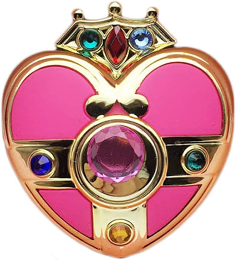 Mekta Sailor Moon Makeup Mirror Cute Heart Shaped Mirror Anime Cosplay Props