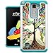 LG Stylo 2 Case, UrSpeedtekLive [Shock Absorption] Dual Layer Hybrid Defender Protective Case Cover for LG Stylo 2 - Love Tree