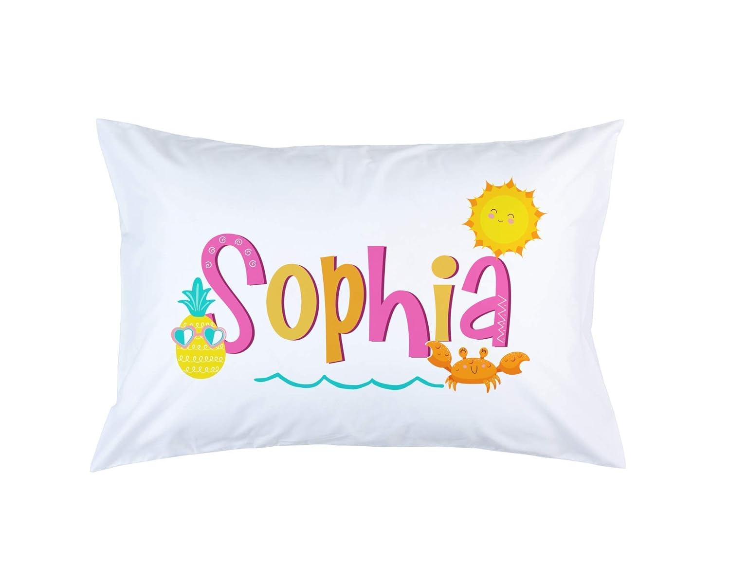 Amazon Com Girls Summer Pillowcase Personalized Pillow Case