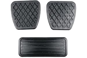 CashMuch Clutch Pedal for Pads 3 Pieces for Honda Civic 1992 to 1995 Fits OEM 17816-Sk7-000 46545-Sh3-000 Black Abs Material