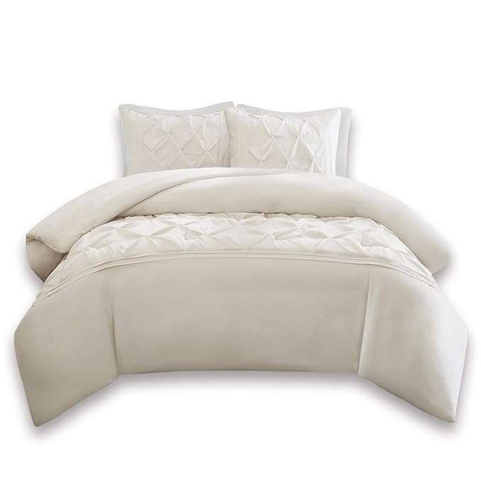 Comfort Spaces Cavoy 3 Piece King Duvet Cover Zipper Closure and Corner