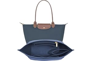 LOUKAYCCI Purse Organizer Insert handle Bag (DarkBlue, Large)