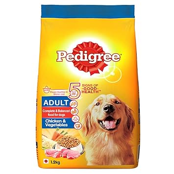 Pedigree Adult Dry Dog Food, Chicken & Vegetables, 1.2kg Pack