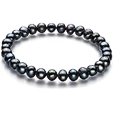 Bliss Black 6-7mm A Quality Freshwater Cultured Pearl Bracelet for Women