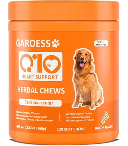 Amazon.com : Nutrition Strength Cardio Support for Dogs Plus Antioxidant, L- Carnitine, L-Taurine, with Coenzyme Q10 and Vitamin E, Promotes a Healthy  and Strong Dog Heart, 120 Chewable Tablets : Pet Supplies