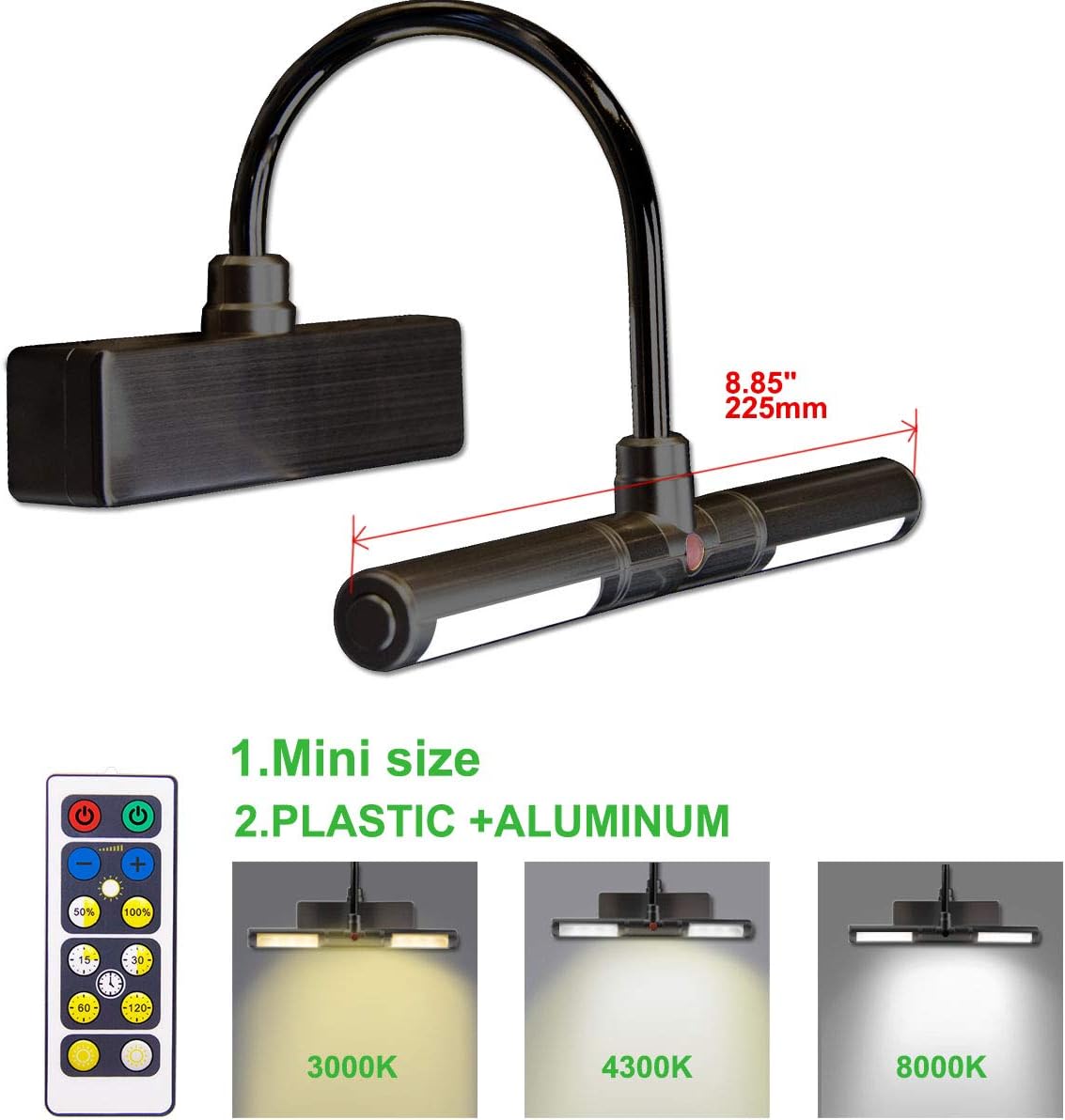 BIGLIGHT Wireless Battery Operated LED Picture Light with Remote