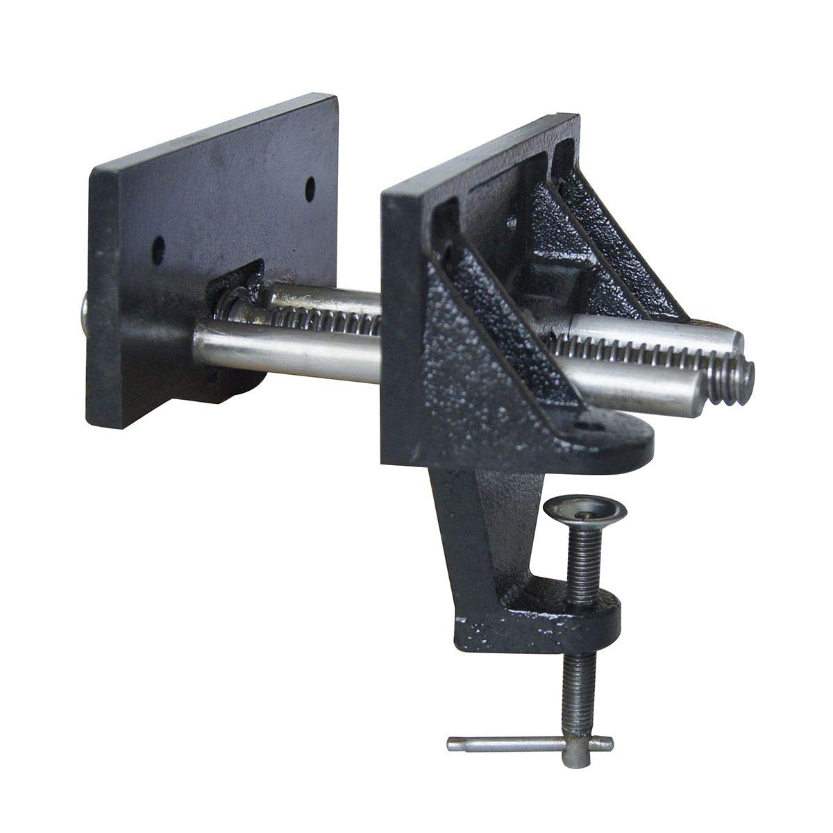 KATSU Heavy Duty Wood Clamp Vice 6 Inch, Woodworking Clamp-on Table Bench Vise Workbench Hardware Tools for Carpentors Joiners 313182