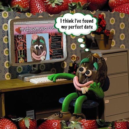 Violent Veg 3D Holographic Card - Perfect Date - Valentine's Card