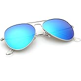 KALIYADI Classic Aviator Sunglasses for Men Women Driving Sun glasses Polarized Lens UV Blocking