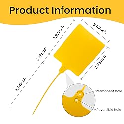 TidyTie Cable Marker Tie Tags, 154Pcs Self-Locking