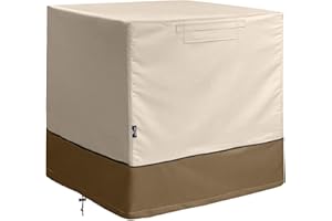 DELMOAR Air Conditioner Cover for Outside Units 32 x 32 x 36 inches Central AC Covers for Outdoor Protection Water Resistant Windproof Design