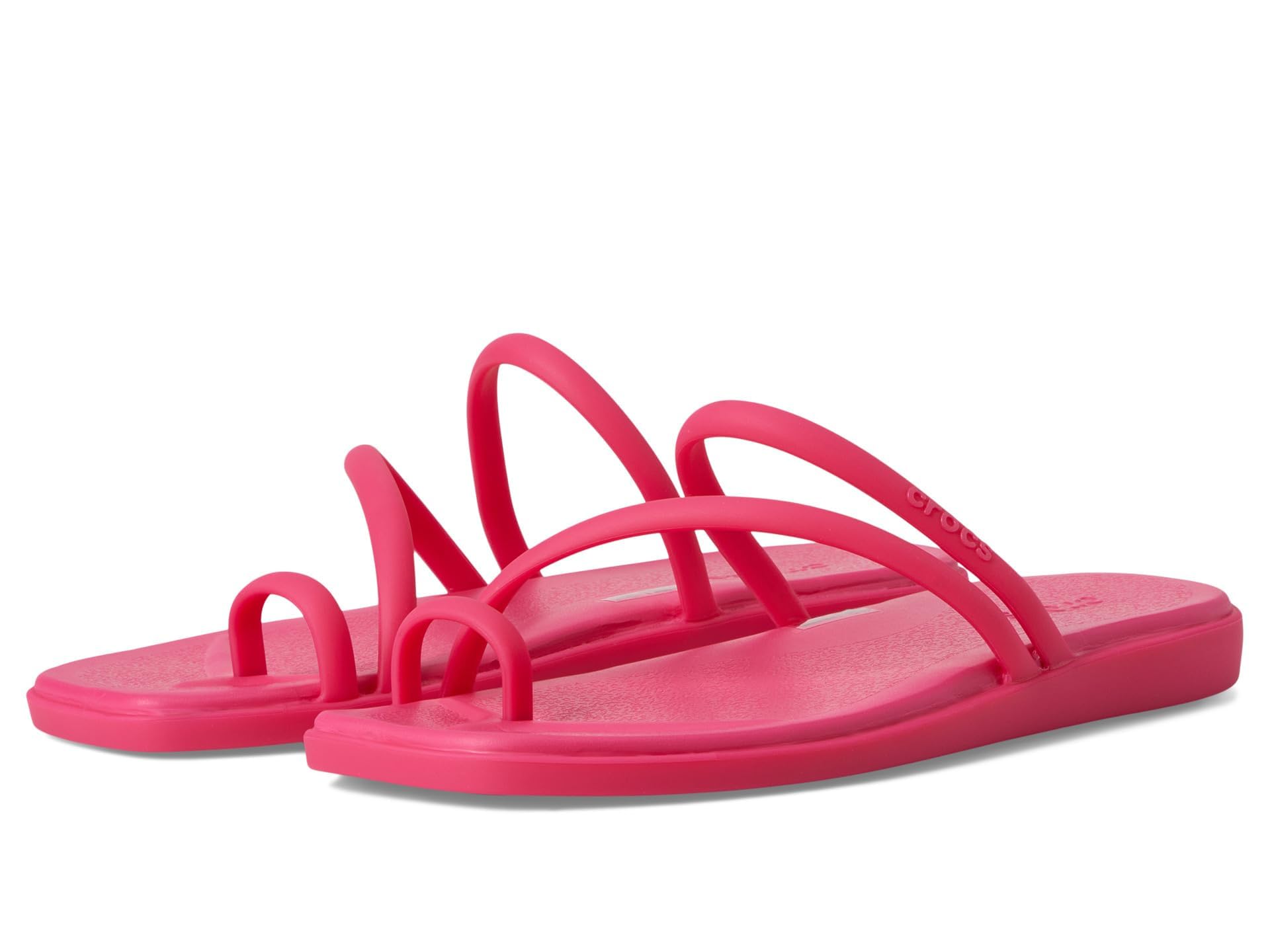 Crocs Women's Miami Toe Loop Sandal Dragon Fruit 9 Medium Image