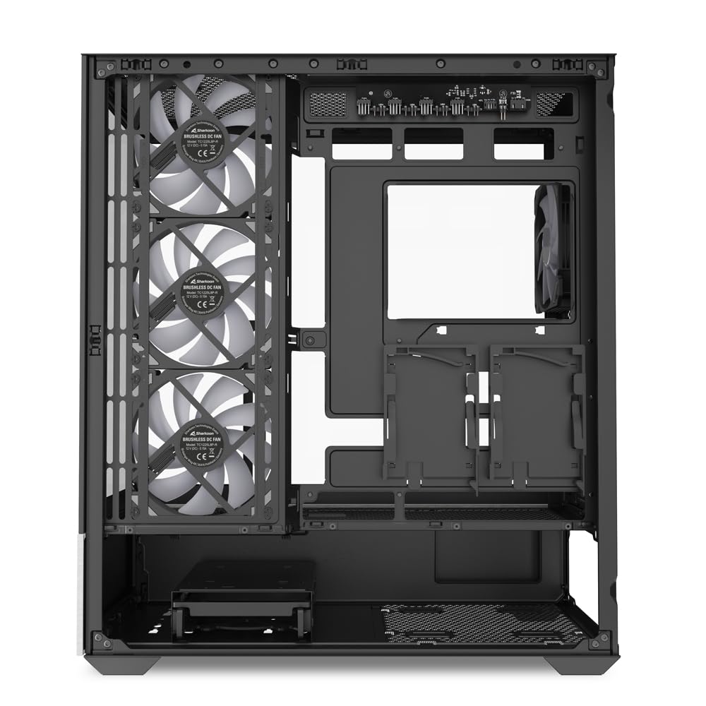 Sharkoon AK7 schwarz, ATX PC Gehäuse, ARGB 4