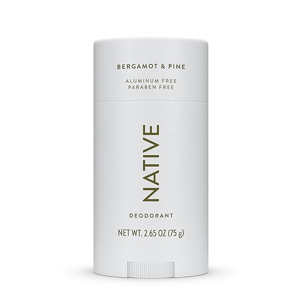 NATIVE DEODORANT CONTAINS NATURALLY DERIVED INGREDIENTS, 72 HOUR ODOR CONTROL | SEASONAL SCENTS FOR WOMEN AND MEN, ALUMINUM FREE WITH BAKING SODA, COCONUT OIL & SHEA BUTTER | BERGAMOT & PINE