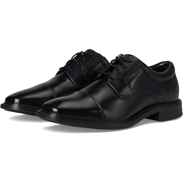 Amazon.com | Nunn Bush Men's Stark Plain Toe Oxford Leather Business Formal  Derby Dress Casual Lace-Up, Black, 7