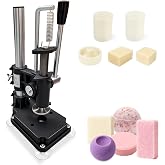 Bath Bomb Press Machine, 5 Mold DIY Bath Bomb Maker Kit | Heavy Duty Adjustable Height Soap Press with Metal Base for Professional &amp; Home Use