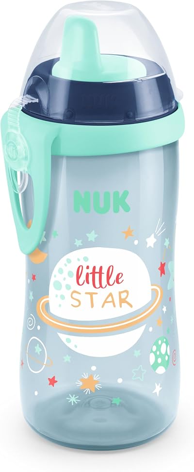 NUK Kiddy Cup Night Toddler Cup 300 ml Blue Glow in the Dark Leak-Proof