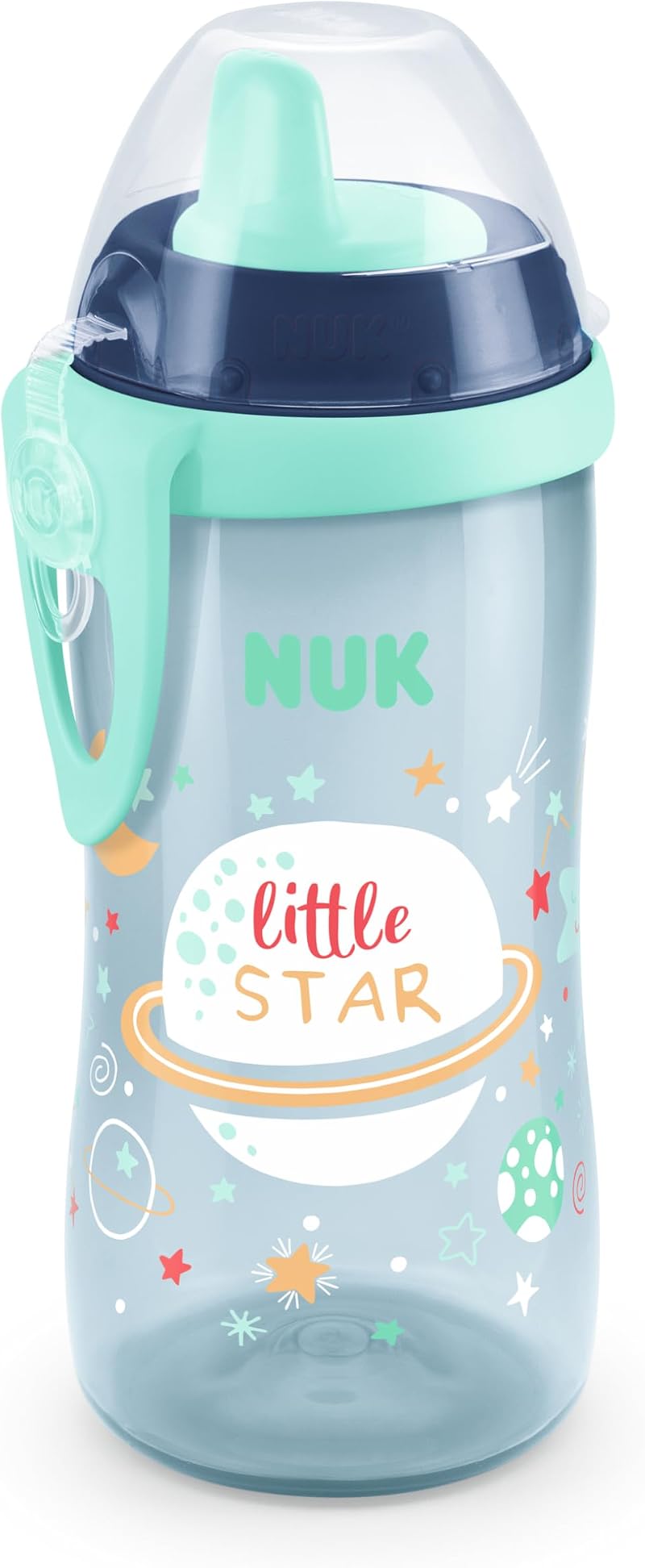 NUK Kiddy Cup Night Toddler Cup 300 ml Blue Glow in the Dark Leak-Proof