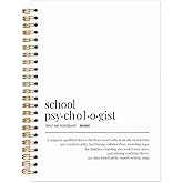 Yhtrg School Psychologist Gifts Spiral Notebooks, College Psychology Gifts Journaling Notebook, Psychologists Office Must Haves, School Psychologist Definition Journals for Writing, 5.5x8.3 Inch