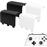 KELIFANG Replacement Battery Cover Door Compatible with Xbox One, One S, One X Controller, Battery Back Shell Repair Part Compatible with Xbox Wireless Controller (Black, White)