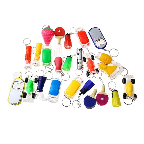13 LED Schlüsselanhänger Taschenlampen für Kinder und Erwachsene | Geschenk Kindergeburtstag Jungen und Mädchen | Mitgebsel M