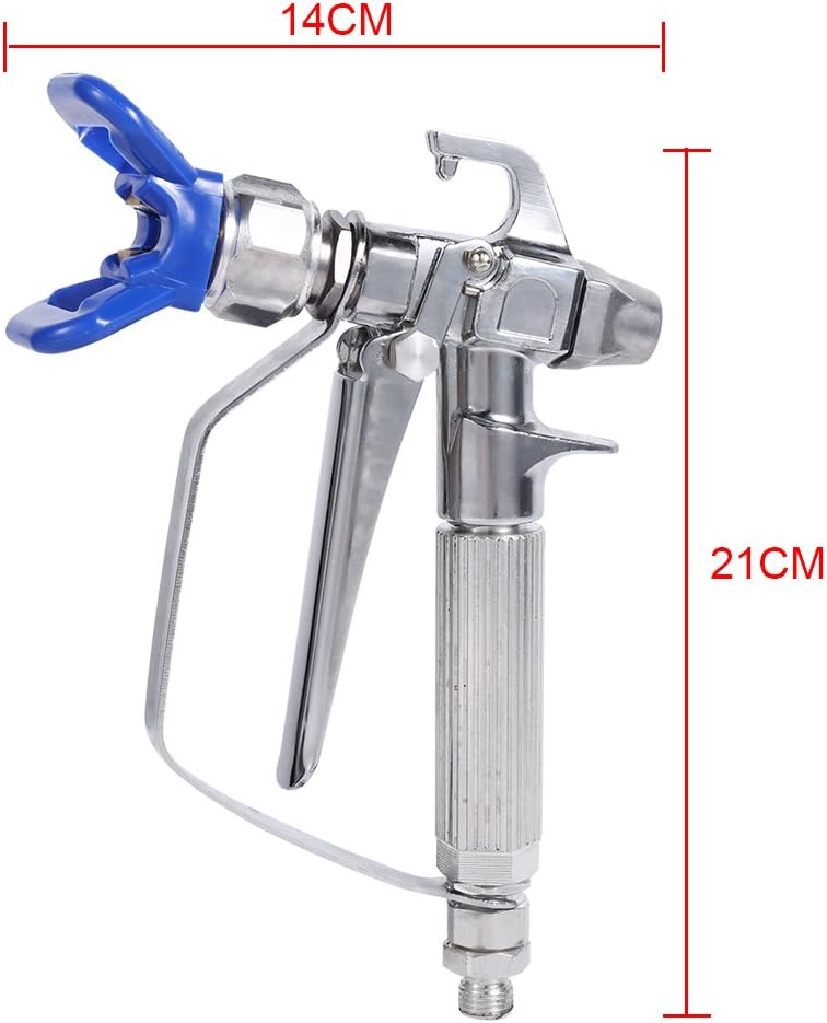 High Pressure Airless Spray Gun, Stainless Steel Car Body Coating Sprayer Machine with Spray Mount & Ergonomic Trigger - Image 5