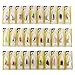 LotFancy Fishing Lures, 30 PCS Spinner Baits for Bass Perch Pike Walleye Trout Salmon, Assorted Hard Metal Spinner Lures Kit, Fit Saltwater and Freshwater